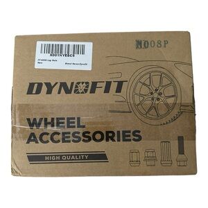 DYNOFIT 14mmx1.5 Wheel Lug Nuts 32x Black M14x1.5 Lug Nuts Set NWT